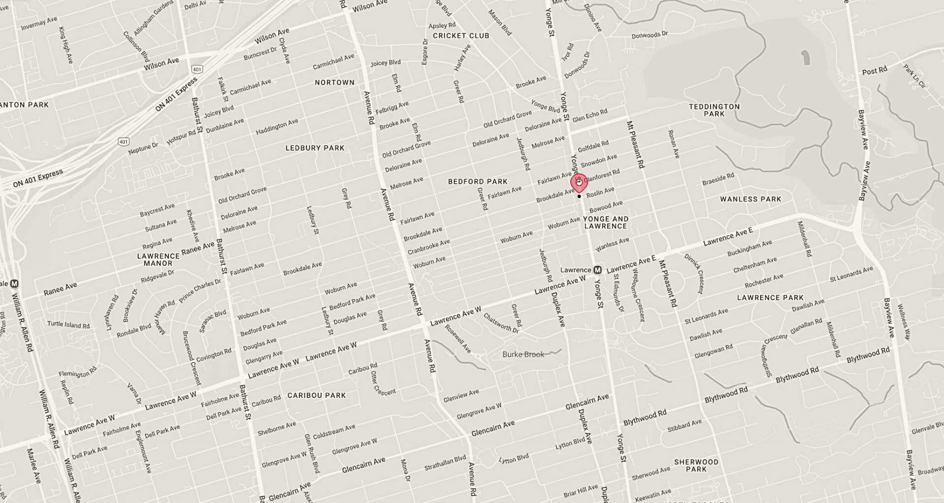 Toronto map with Humanis location